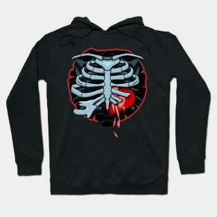 Candy heart ribcage Hoodie